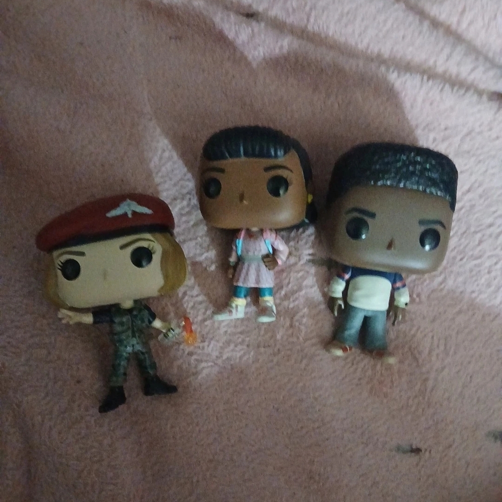 Stranger Things Funko Pops - Robin, Erica And Lucas